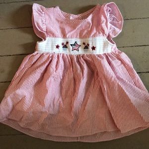 18 month Smock patriotic dress